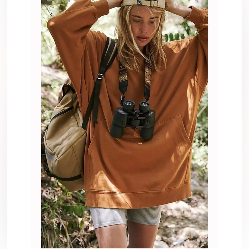 Free People Movement Bounce Pass Pullover Russet Orange